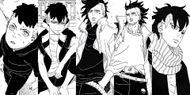 Kawaki as seen in various stages of the manga series (Image via Shueisha)